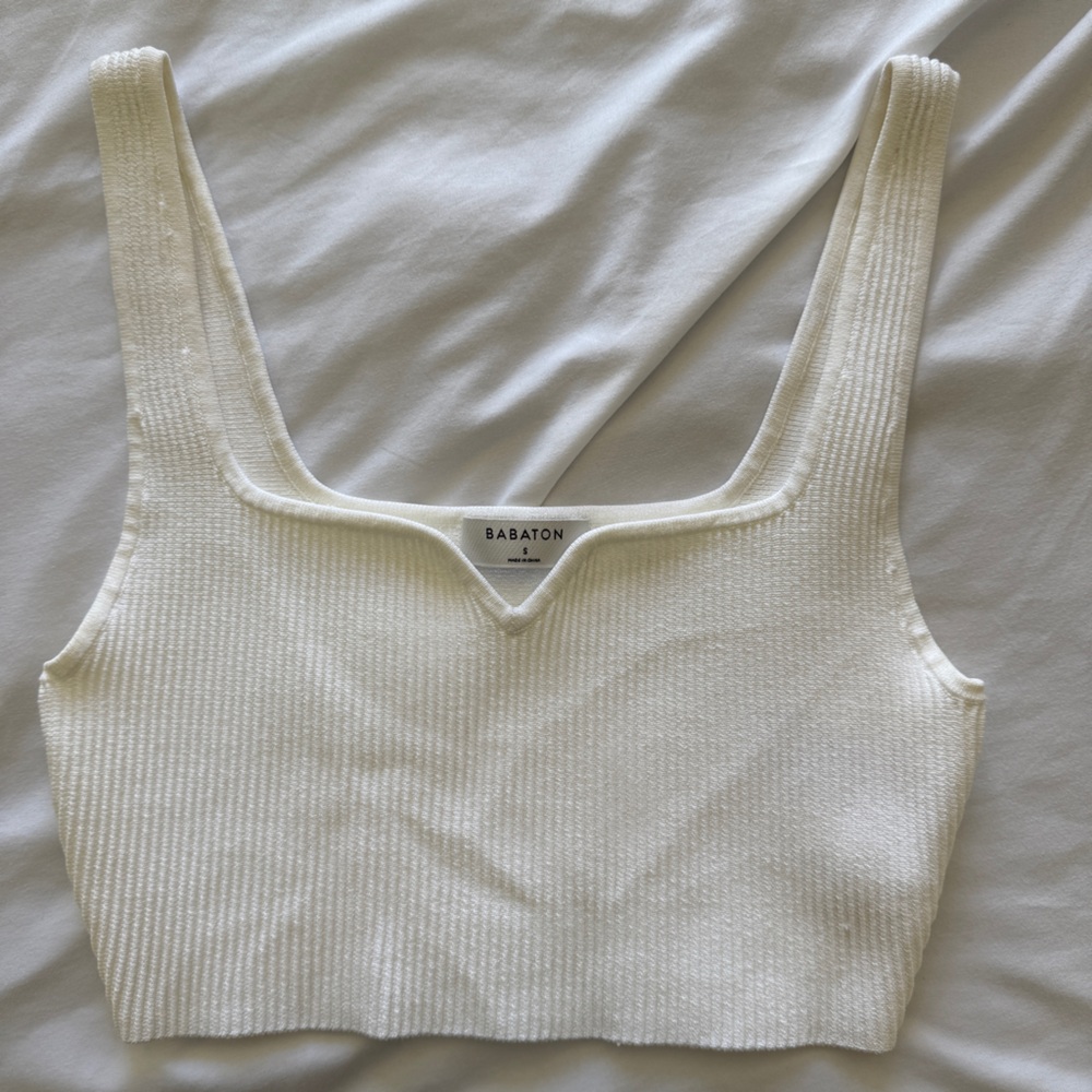 ARITZIA Babaton Sculpt Knit Cropped Tank